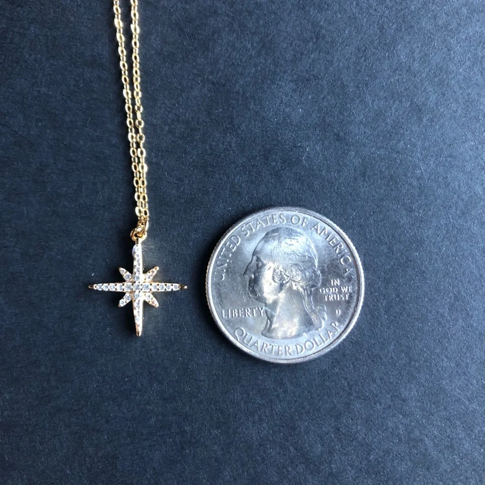 🎁 Sterling Forever gold over sterling Cz pendant